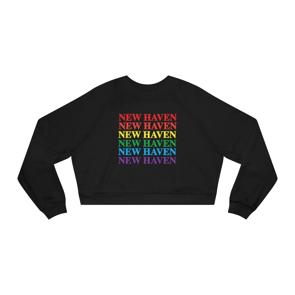 New Haven Pride Women's Cropped Fleece Pullover