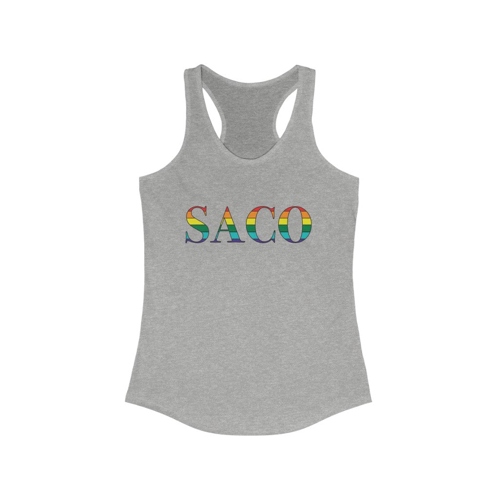 Saco Rainbow Women's Ideal Racerback Tank