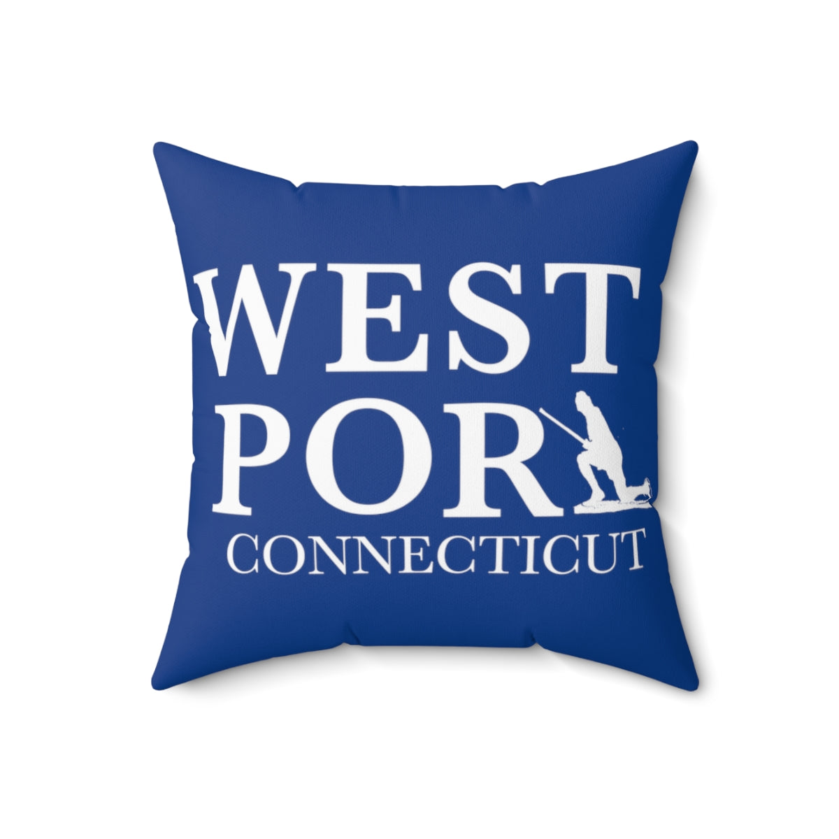 Westport Connecticut Spun Polyester Square Pillow 