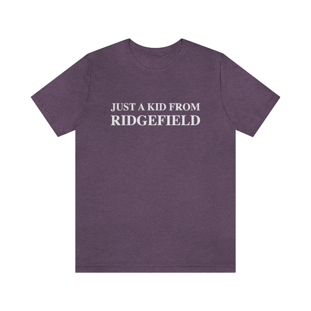 Just a kid from Ridgefield. Ridgefield, Connecticut tee shirts, hoodies sweatshirts, mugs and other apparel, home gifts and souvenirs. Proceeds of this collections goes to help Finding Ridgefield and Finding Connecticut’s brand. Free USA shipping