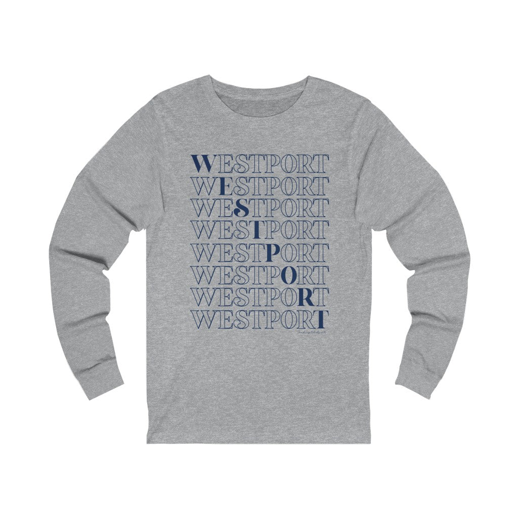 westport on repeat long sleeve tee shirt