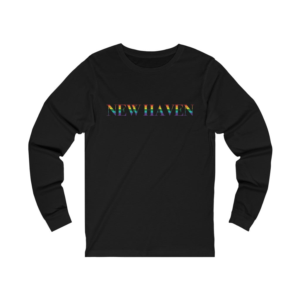 New Haven Rainbow Unisex Jersey Long Sleeve Tee