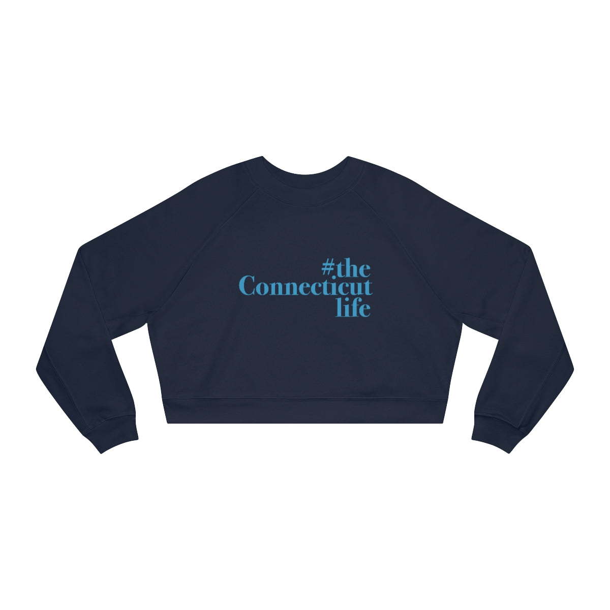 ct / connecticut womens cropped sweatshirt 