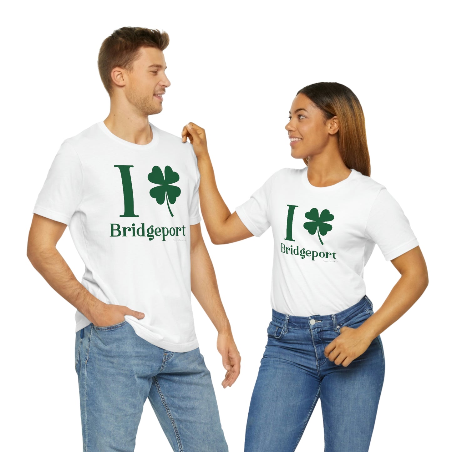 I Clover Bridgeport  (Green) Unisex Jersey Short Sleeve Tee