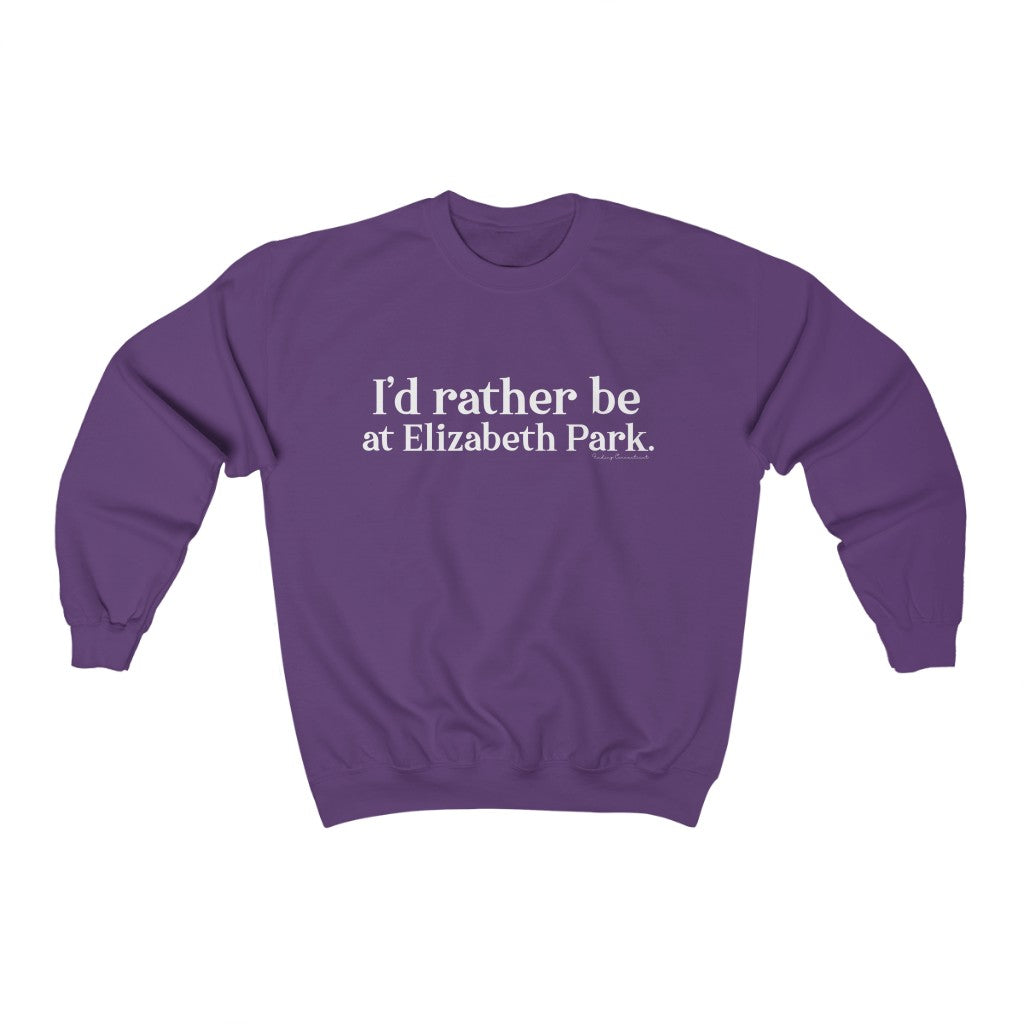 I’d rather be at Elizabeth Park Sweatshirts.  West Hartford Connecticut tee shirts, hoodies sweatshirts, mugs, and other apparel, home gifts, and souvenirs. Proceeds of this collection go to help Finding Connecticut’s brand. Free USA shipping. 