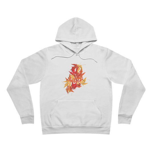 Maine leaves hooded sweatshirt hoodie