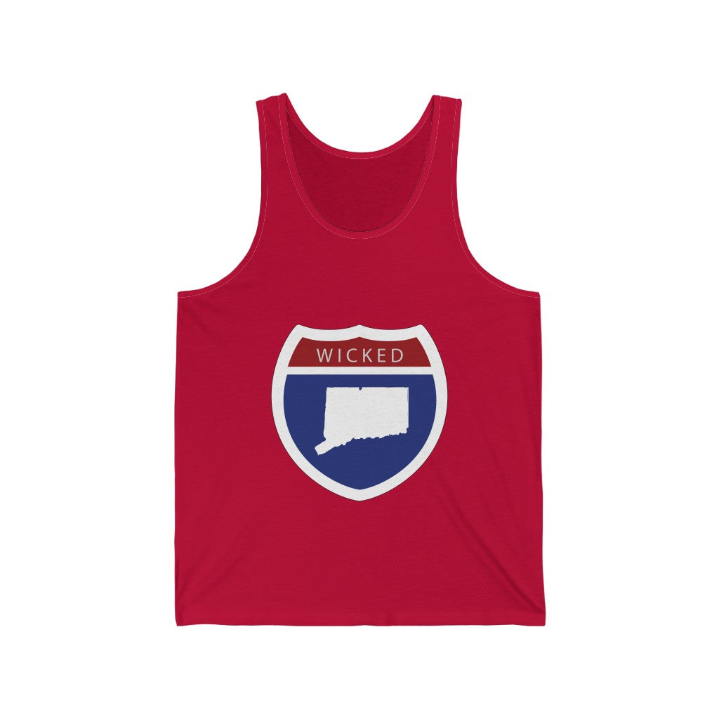 Wicked Connecticut Interstate Unisex Jersey Tank