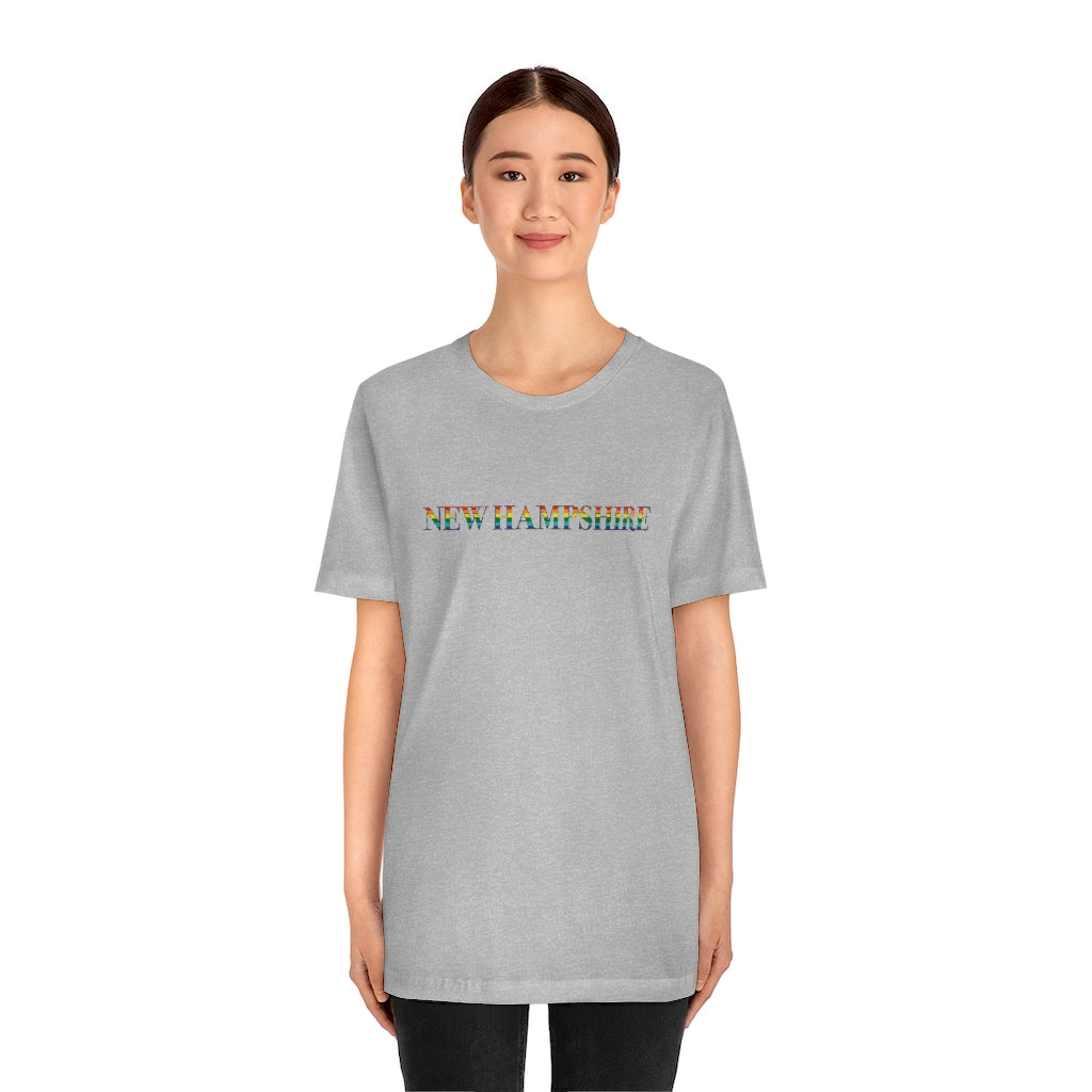 New Hampshire Rainbow Unisex Jersey Short Sleeve Tee