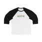 Keene Rainbow Unisex 3\4 Sleeve Baseball Tee