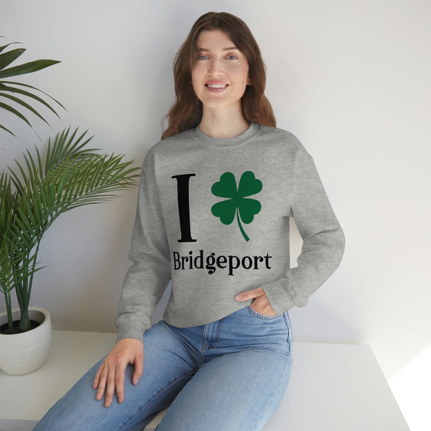 I Clover Bridgeport Unisex Heavy Blend™ Crewneck Sweatshirt