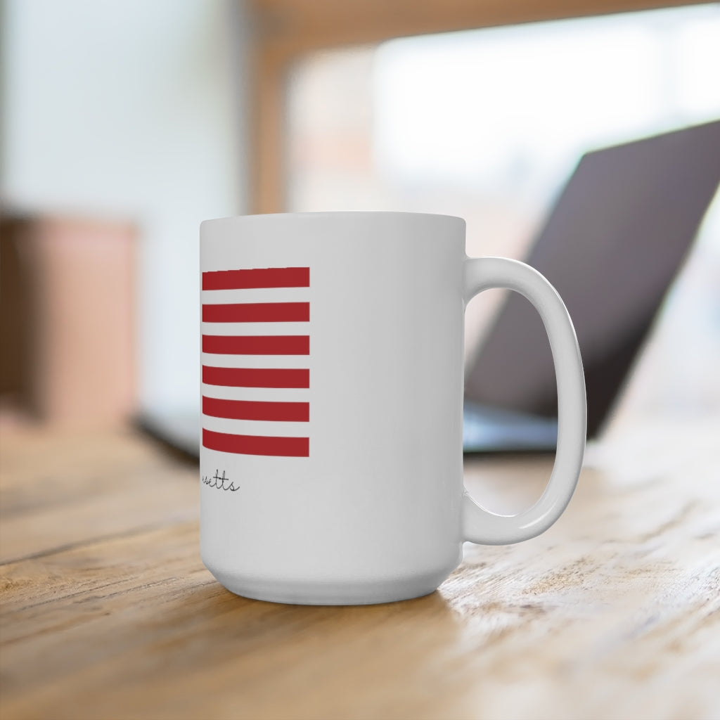 Massachusetts  American Flag collection has tee shirts, mugs, reusable bags, and other apparel and gifts. All proceeds goes to help build the Finding New England brand and get our website up and going. Free shipping on all products. 