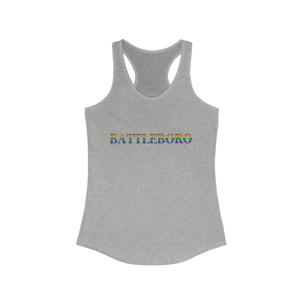 Battleboro Rainbow Women's Ideal Racerback Tank