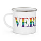 Vermont Rainbow Enamel Camping Mug