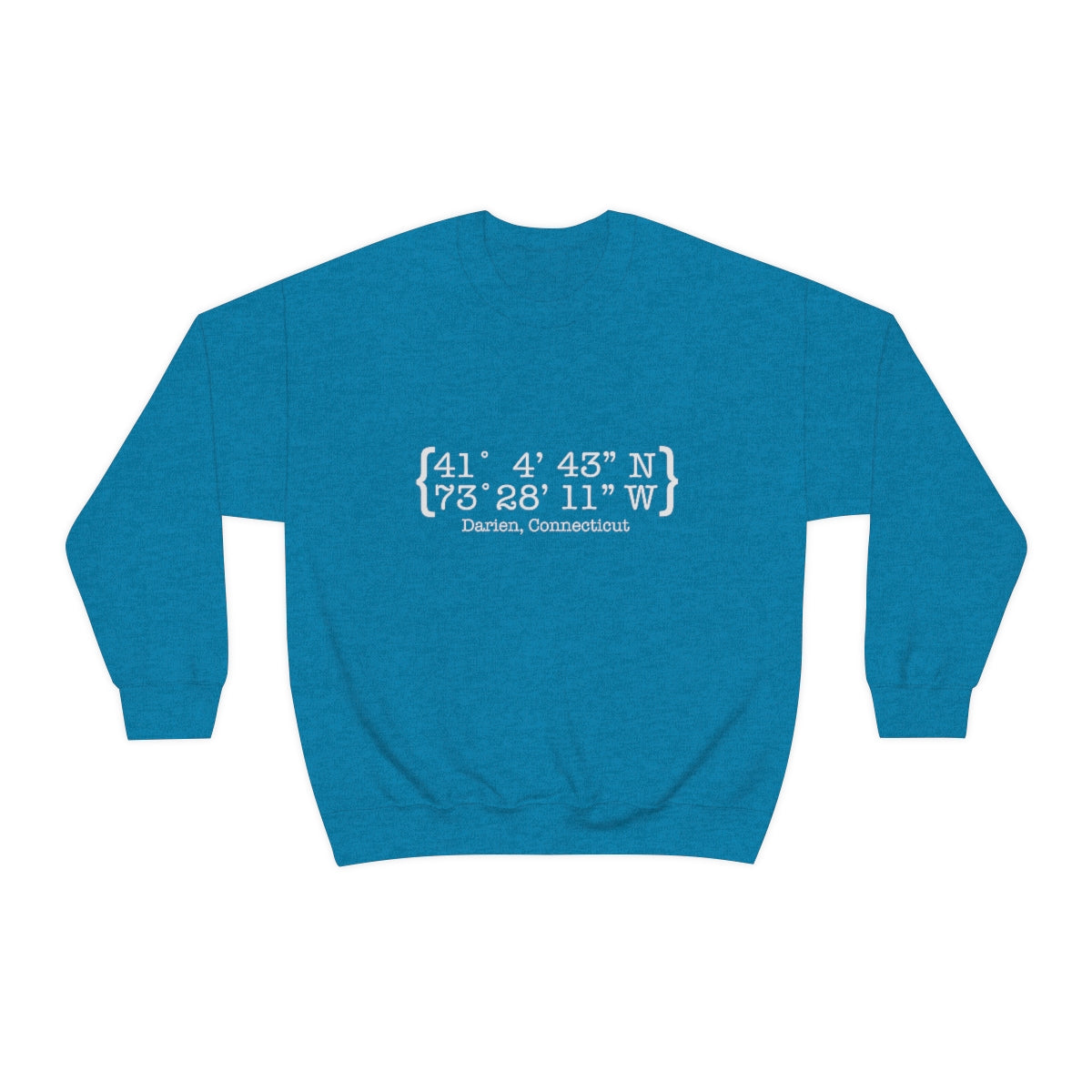 Darien Coordinates Unisex Heavy Blend™ Crewneck Sweatshirt