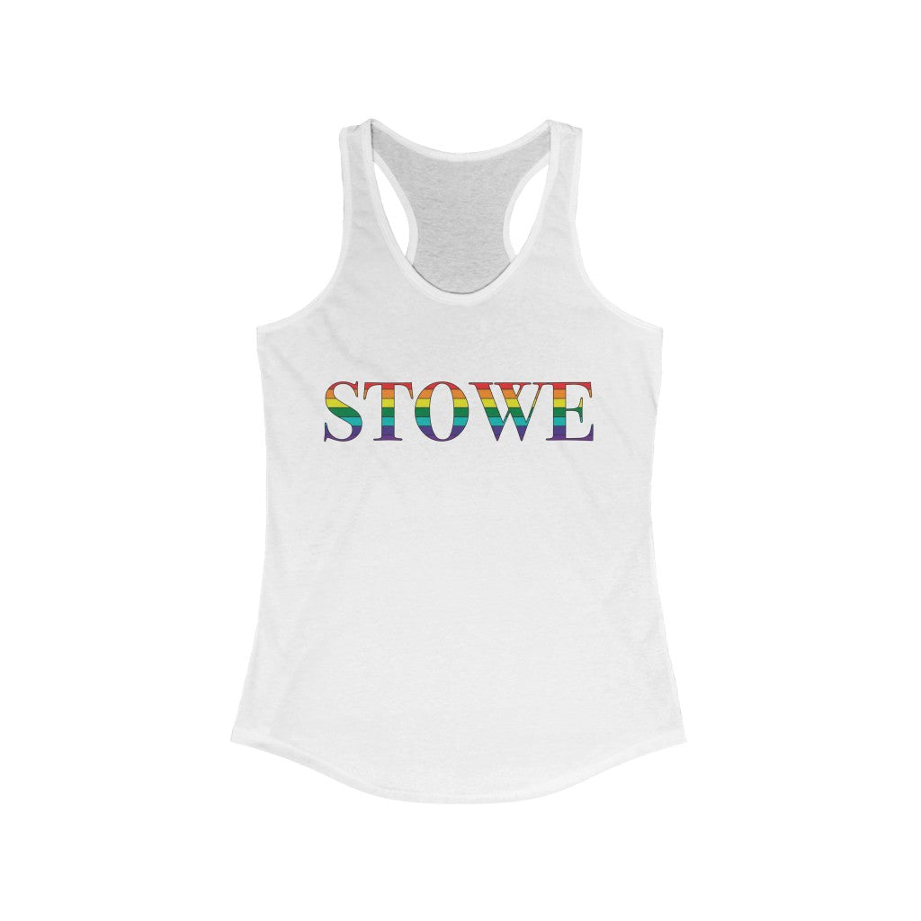 Stowe Rainbow Women's Ideal Racerback Tank