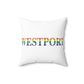 Westport Rainbow  Spun Polyester Square Pillow