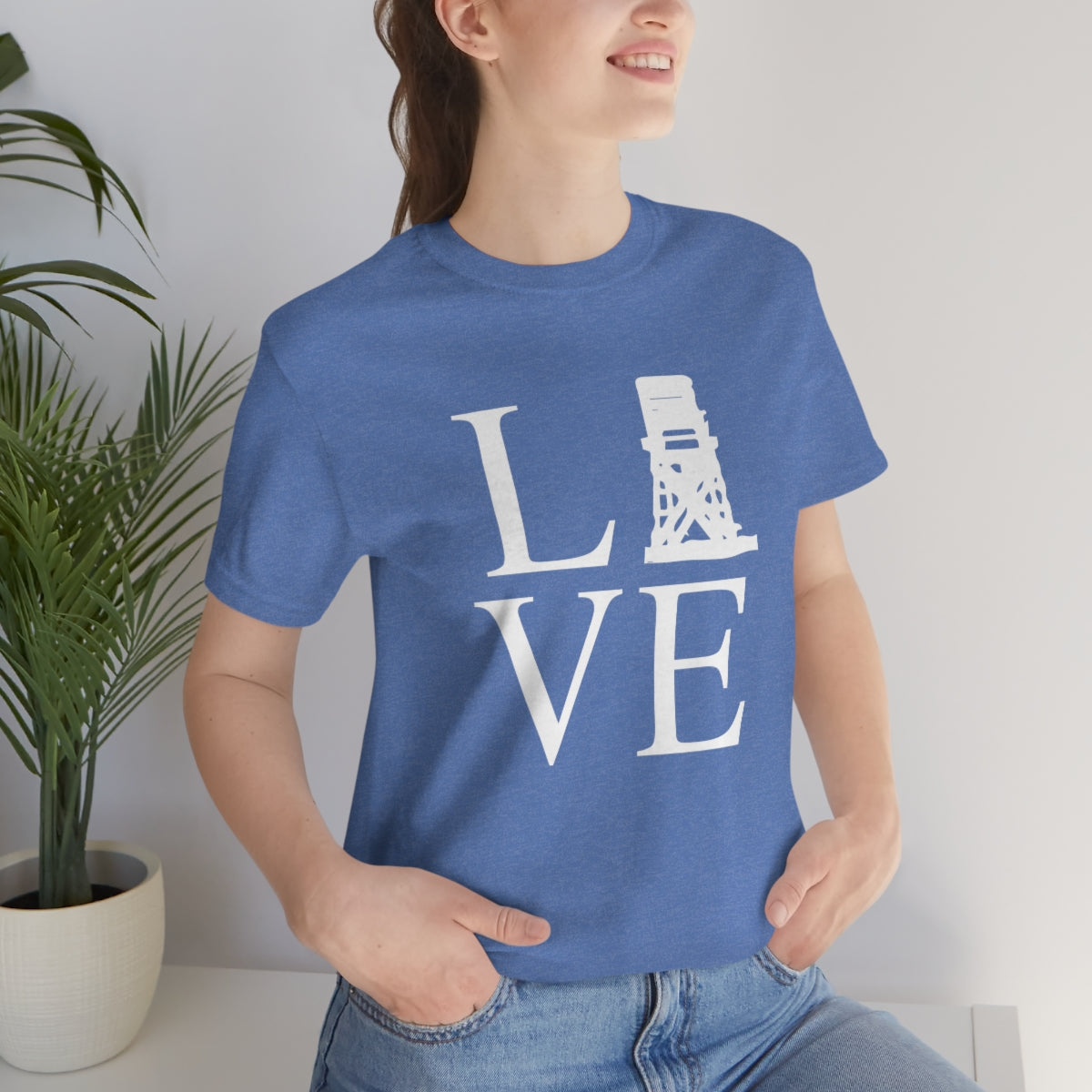 Fairfield Love (front) Unisex Jersey Short Sleeve Tee