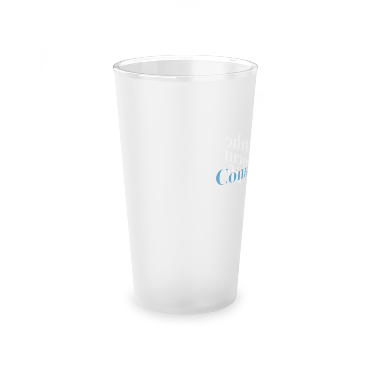 #theconnecticutlife Frosted Pint Glass, 16oz