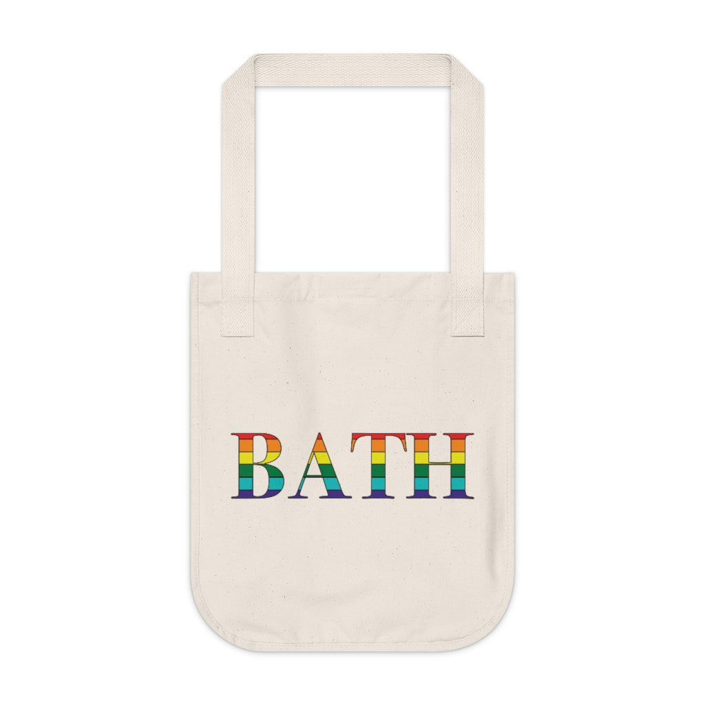 Bath Rainbow Organic Canvas Tote Bag