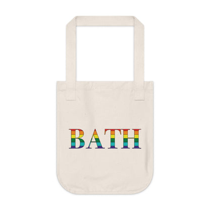 Bath Rainbow Organic Canvas Tote Bag