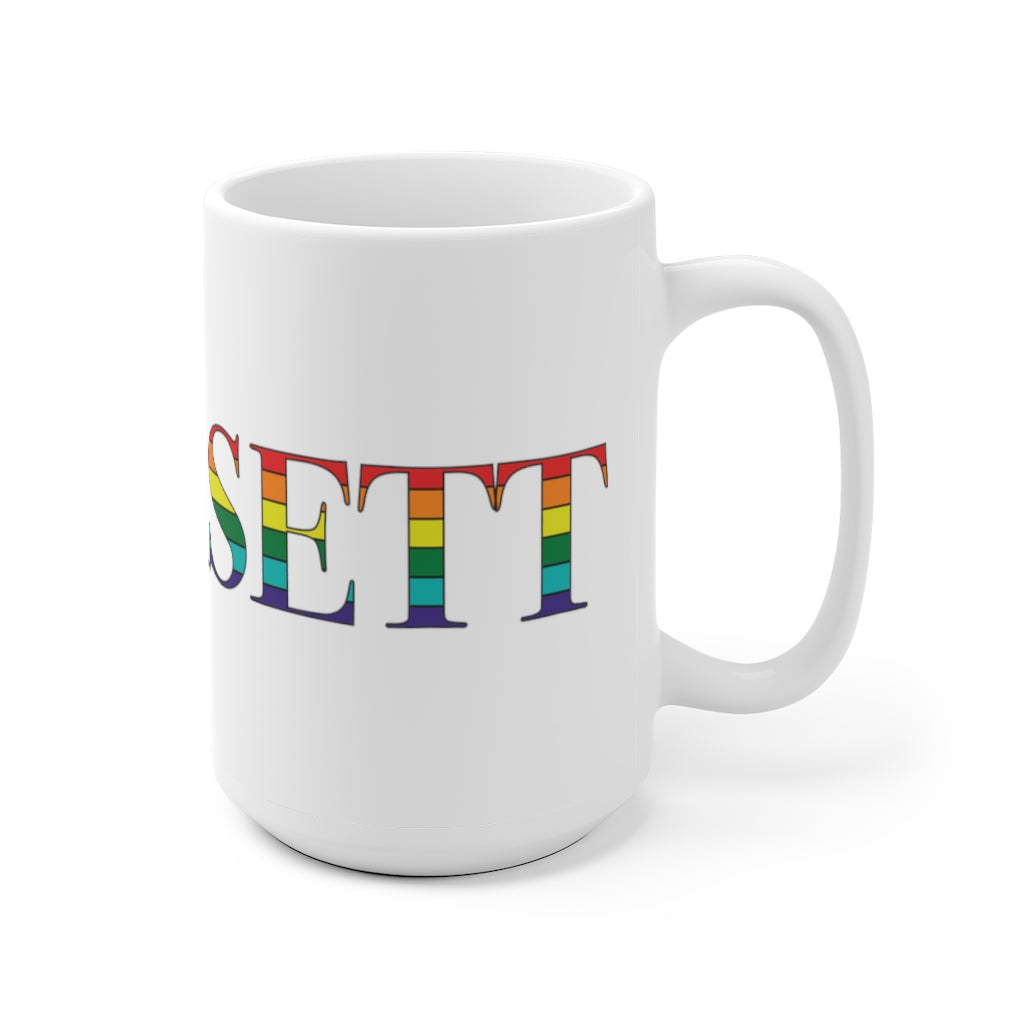 Hooksett Rainbow White Ceramic Mug