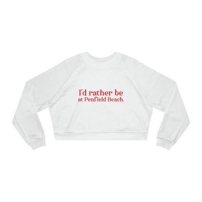 penfield beach fairfield ct / connecticut womens sweatshirt