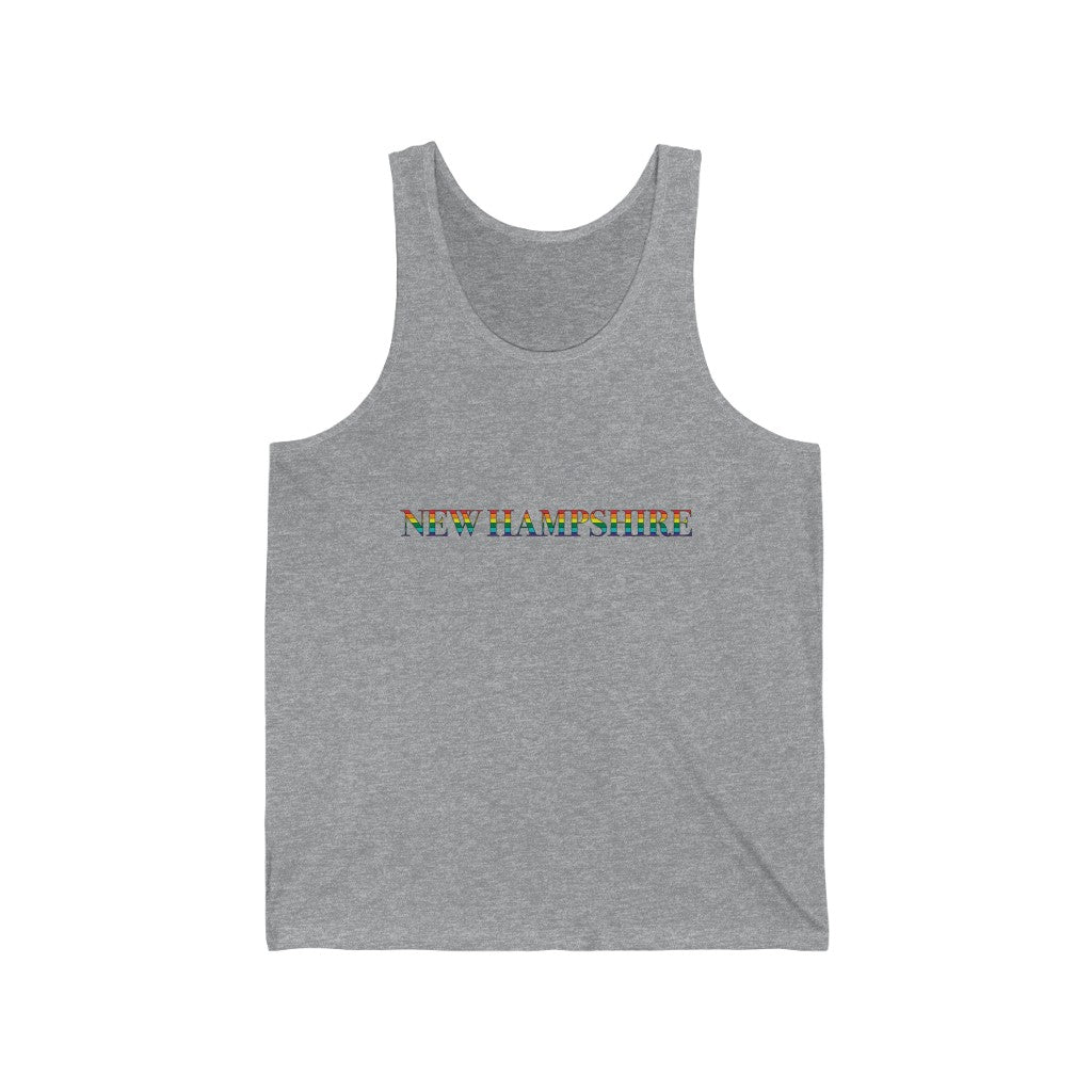 New Hampshire Rainbow Unisex Jersey Tank