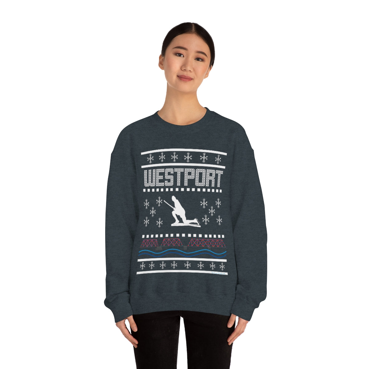 Westport Holiday Sweater Unisex Heavy Blend™ Crewneck Sweatshirt