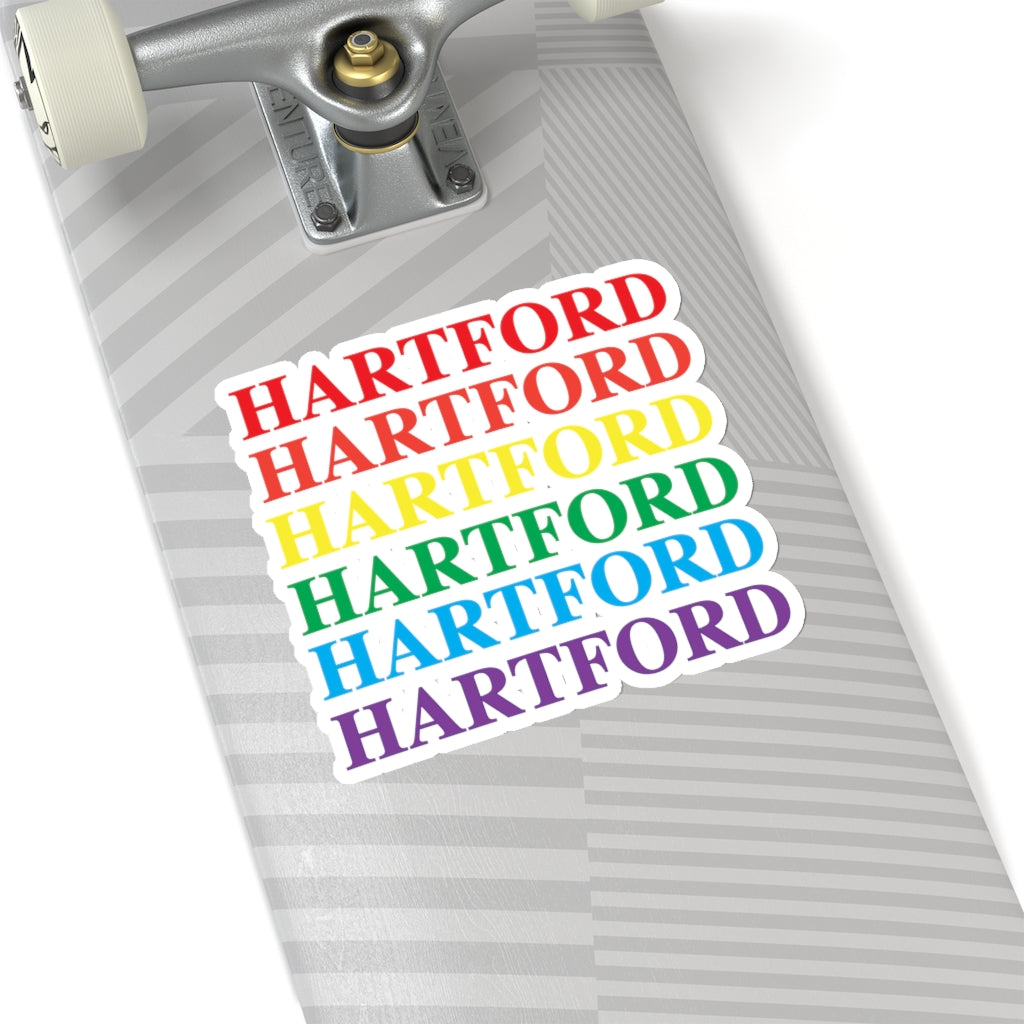  Do you have Hartford Pride?  Hartford, Connecticut apparel and gifts including stickers. LGBTQ inspired. 10% of Pride sales is donated to a Connecticut LBGTQ organization.   For the latest Connecticut Pride information and events visit Finding Connecticut.   Click here to return to our home page