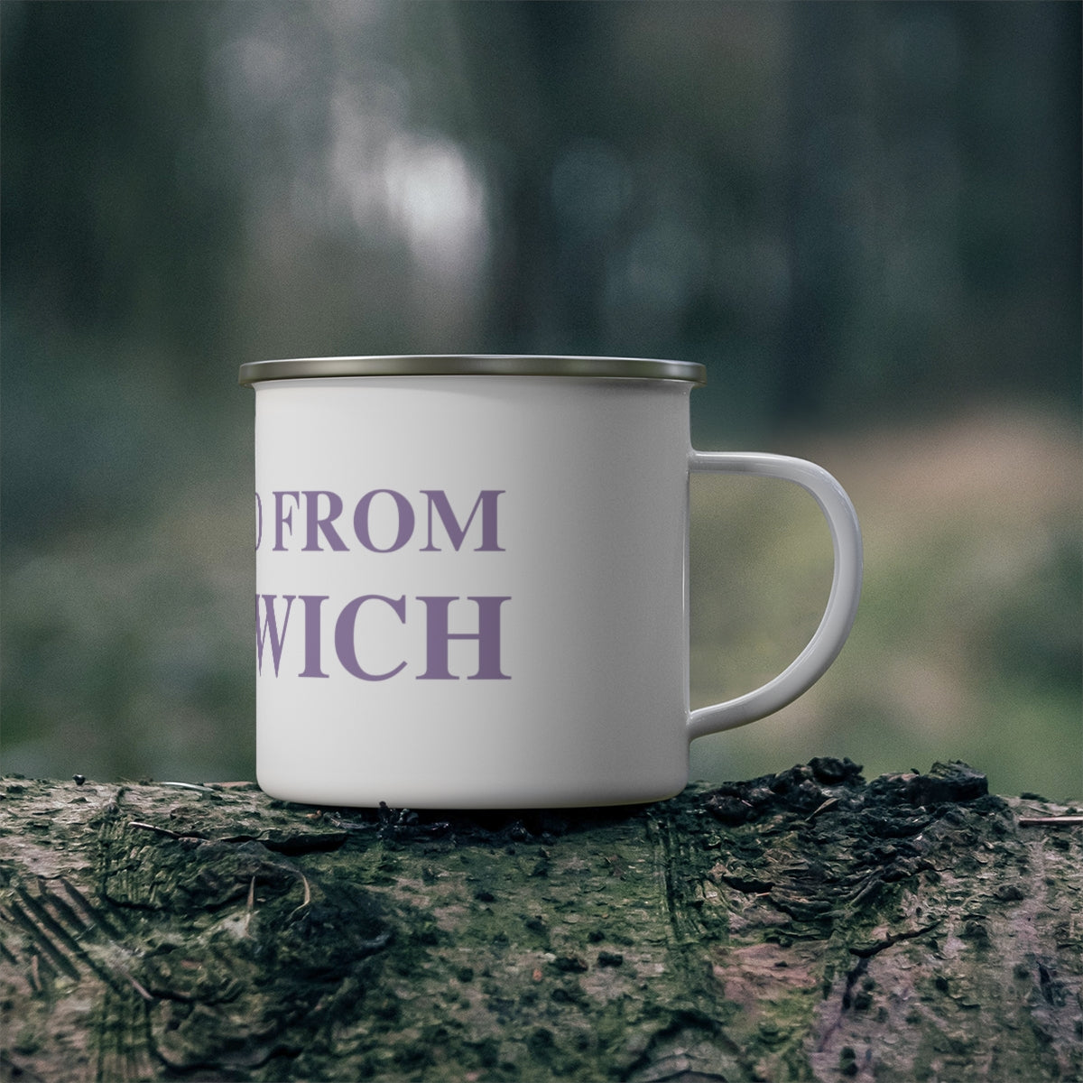 Just a kid from Greenwich Enamel Camping Mug