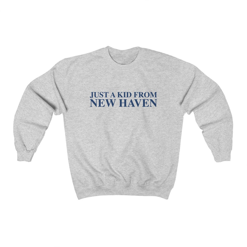 Just a kid from New Haven Unisex Heavy Blend Crewneck Sweatshirt