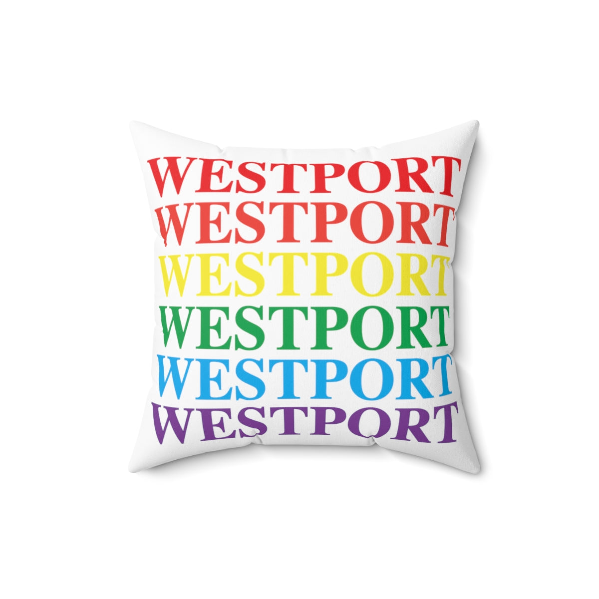 Westport Pride Spun Polyester Square Pillow