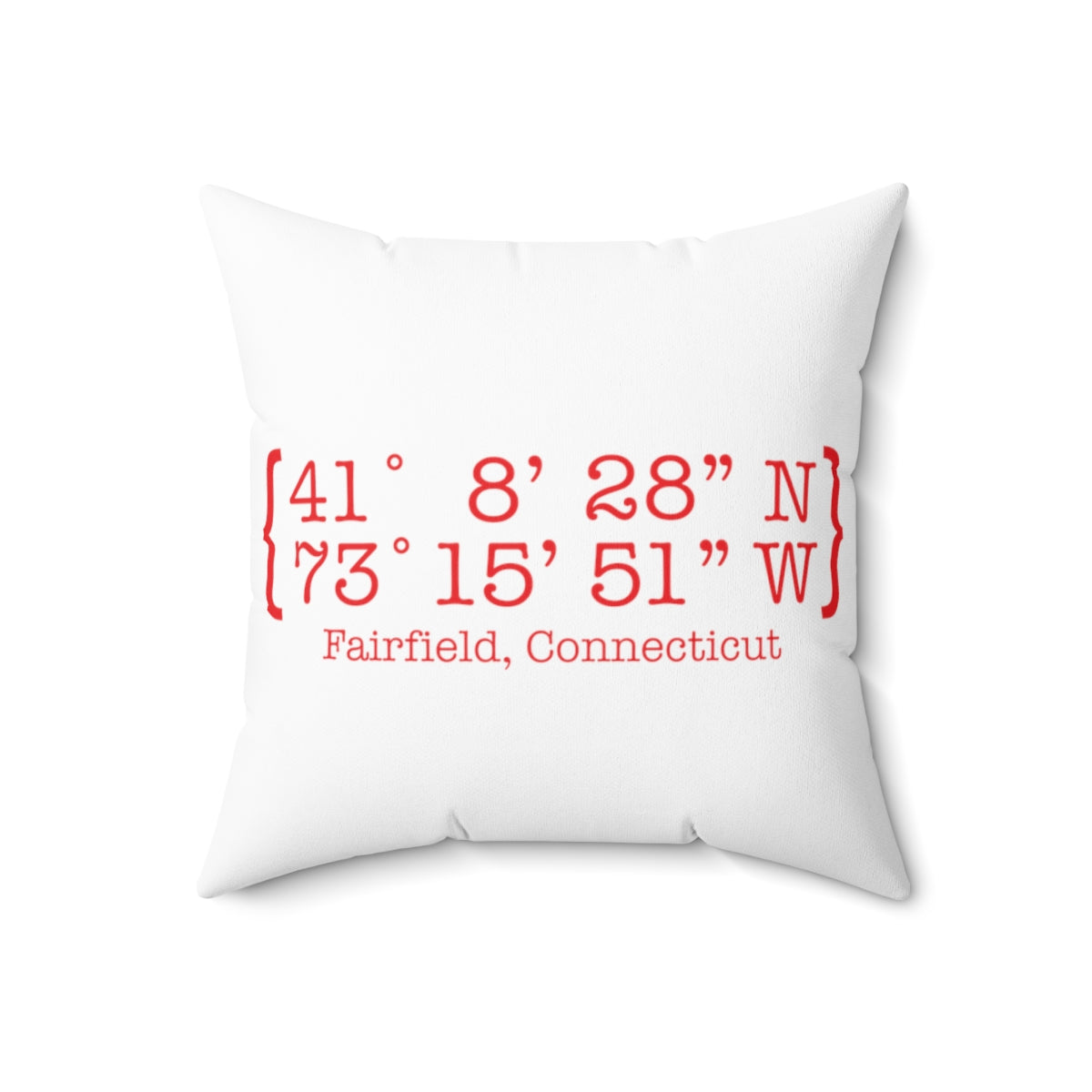 fairfield ct / connecticut pillow 