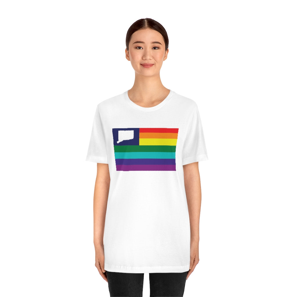 Connecticut Pride Flag Unisex Jersey Short Sleeve Tee