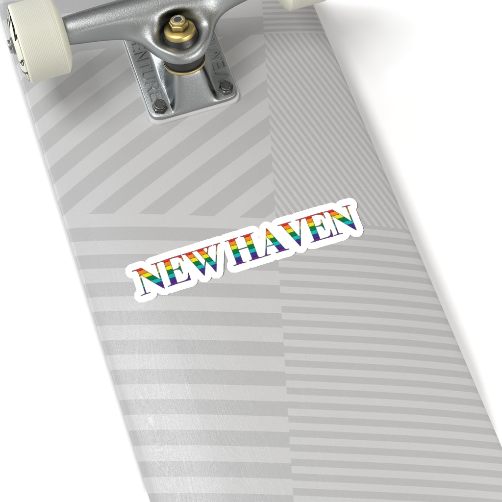 New Haven Rainbow Kiss-Cut Stickers