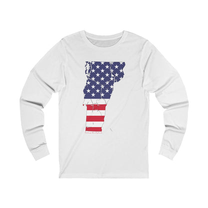 Vermont American Flag collection has tee shirts, mugs, reusable bags, and other apparel and gifts. All proceeds goes to help build the Finding New England brand and get our website up and going. Free shipping on all products. 