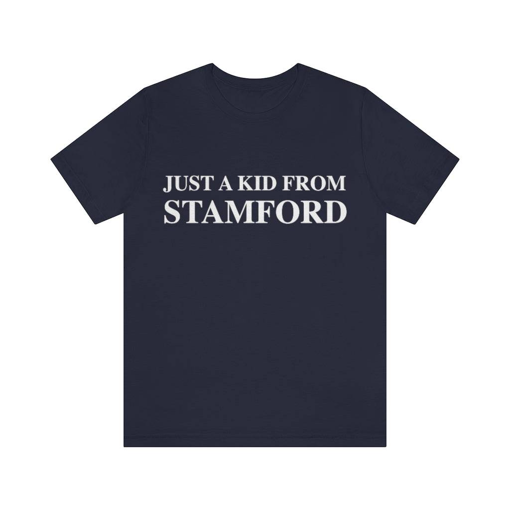 just a kid from stamford tee shirt