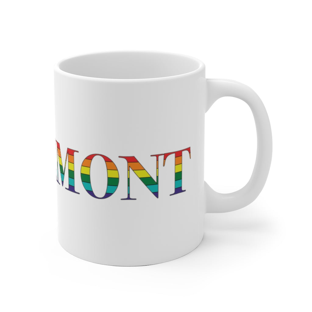 Clairemont Rainbow White Ceramic Mug