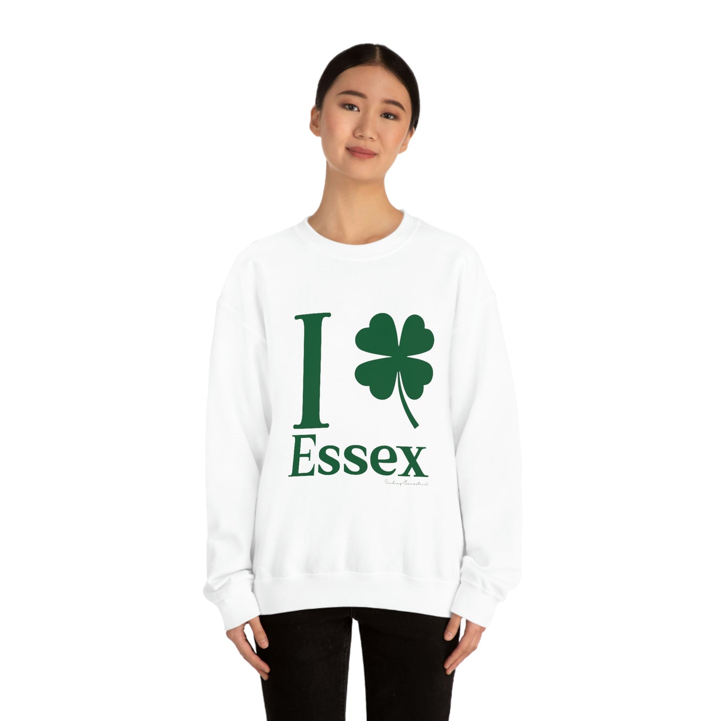 I Clover Essex (Green) Unisex Heavy Blend™ Crewneck Sweatshirt