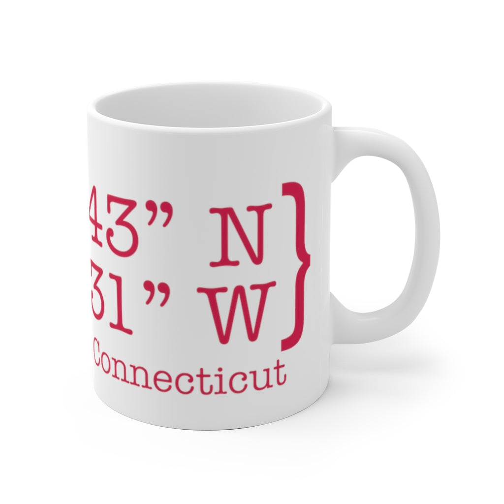 West Hartford Coordinates mugs.  West Hartford Connecticut tee shirts, hoodies sweatshirts, mugs, other apparel, home gifts, and souvenirs. Proceeds of this collection go to help Finding Connecticut’s brand. Free USA shipping. 