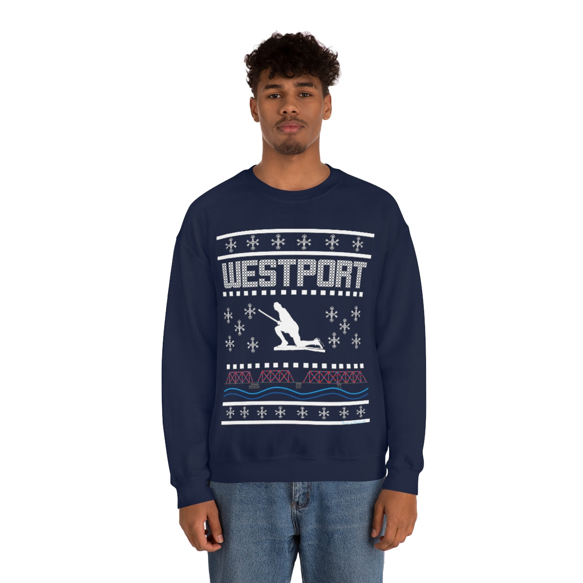 Westport Holiday Sweater Unisex Heavy Blend™ Crewneck Sweatshirt