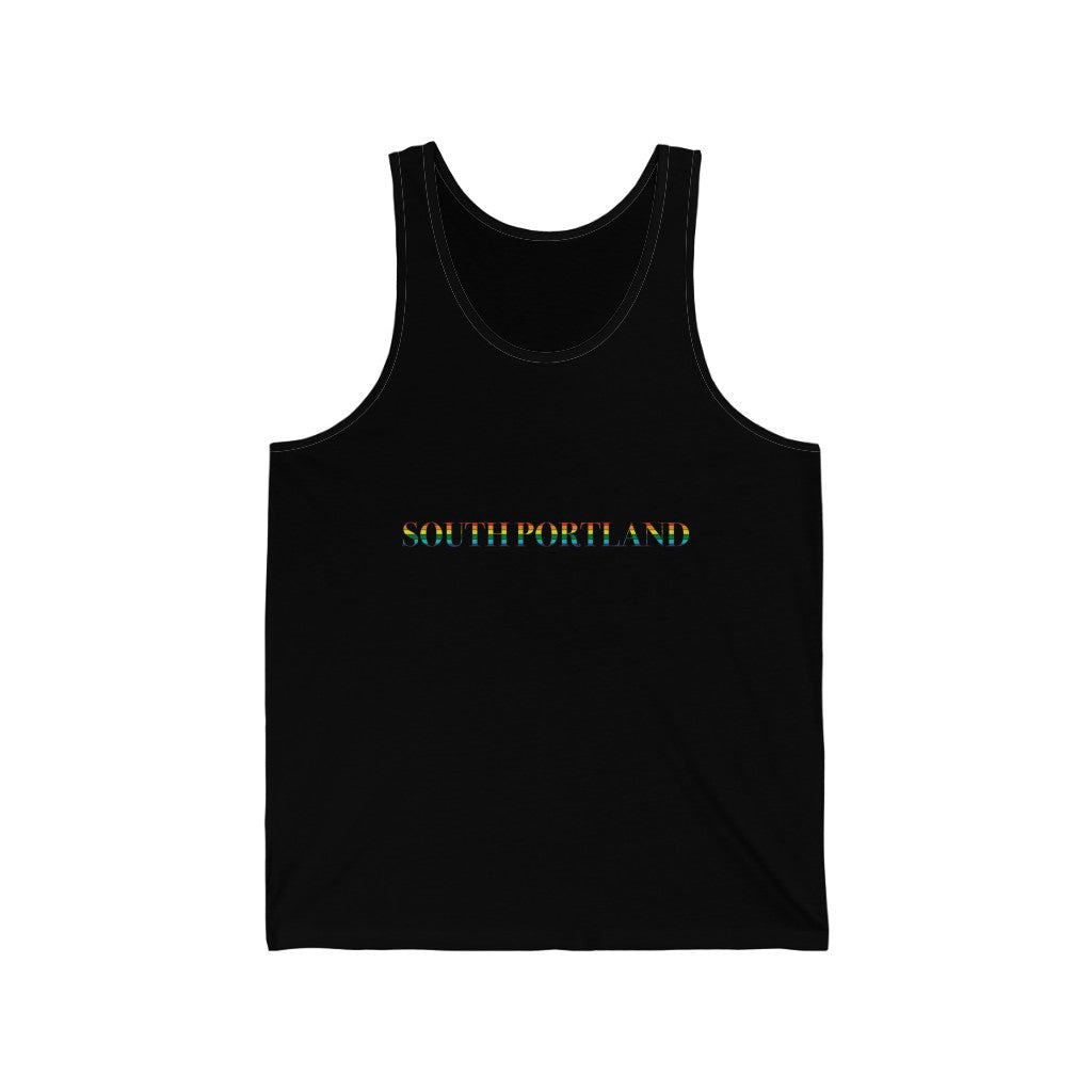 South Portland Rainbow Unisex Jersey Tank