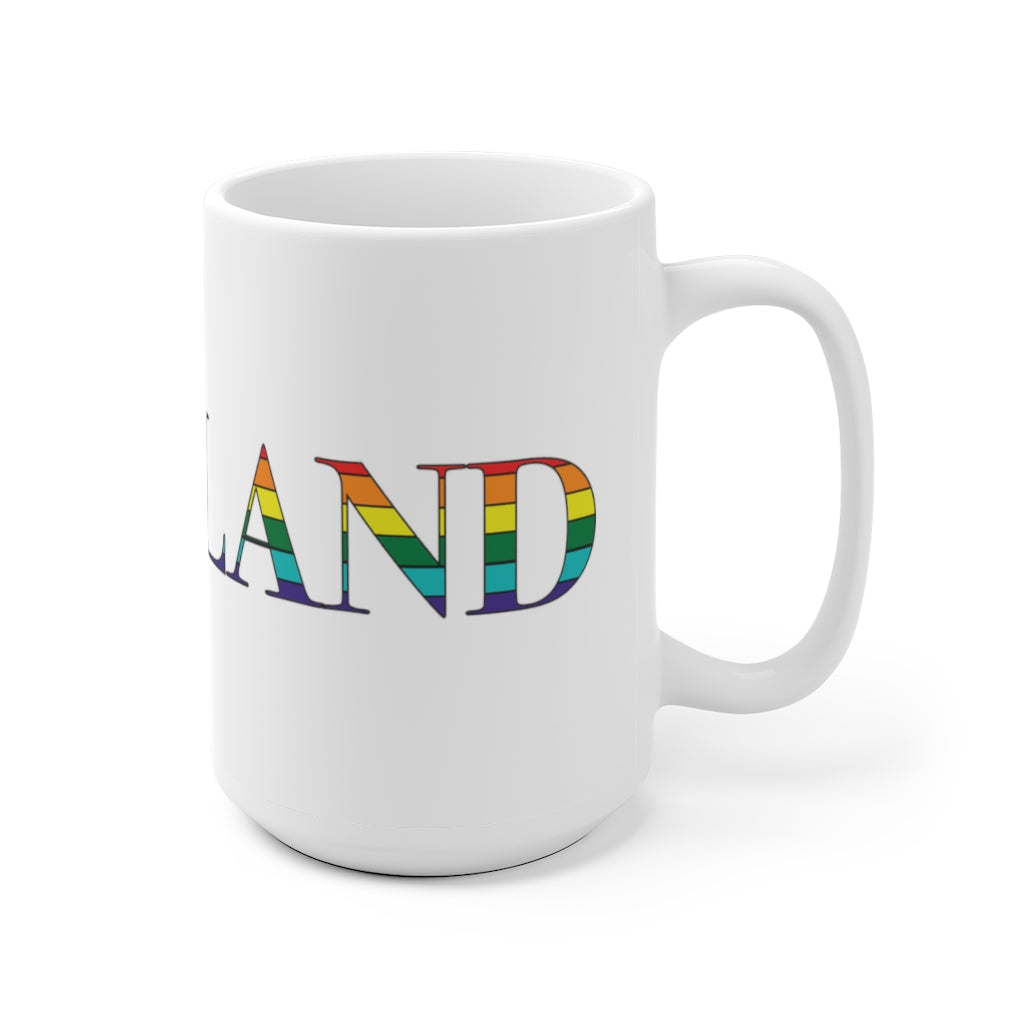 Rockland Rainbow White Ceramic Mug