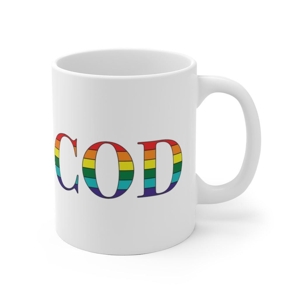 Cape Cod Rainbow White Ceramic Mug