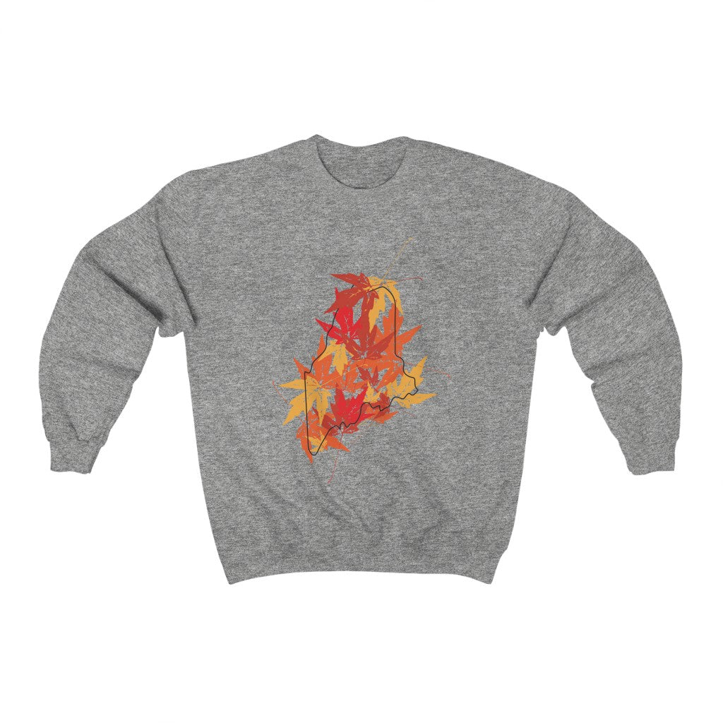 Maine Leaves sweatshirt