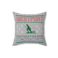 Westport Ugly Holiday Sweater Red / Green Spun Polyester Square Pillow