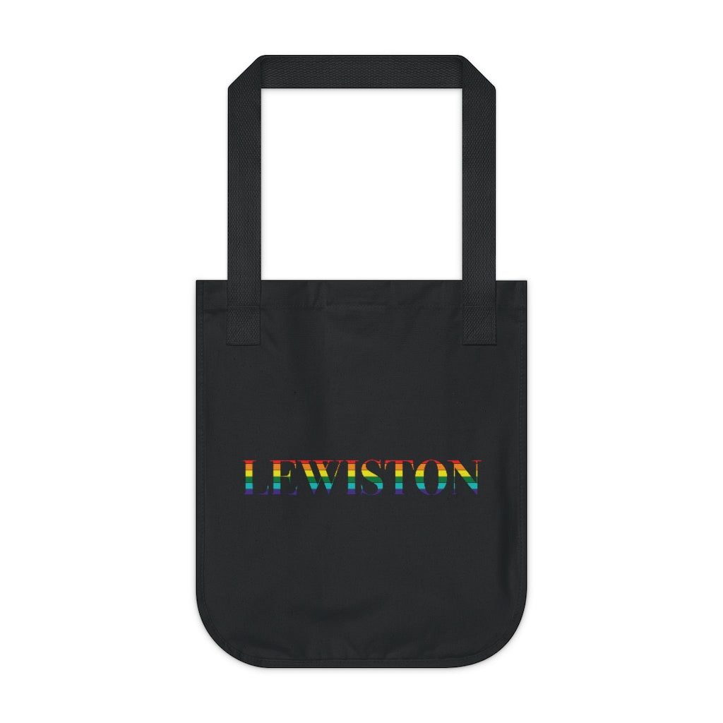 Lewiston Rainbow Organic Canvas Tote Bag