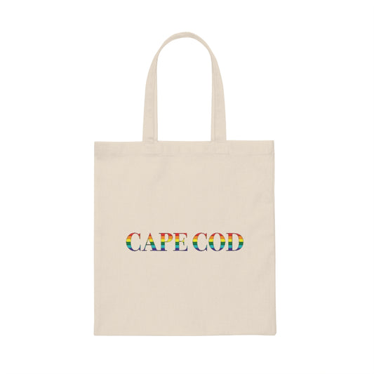 Cape Cod Rainbow Canvas Tote Bag