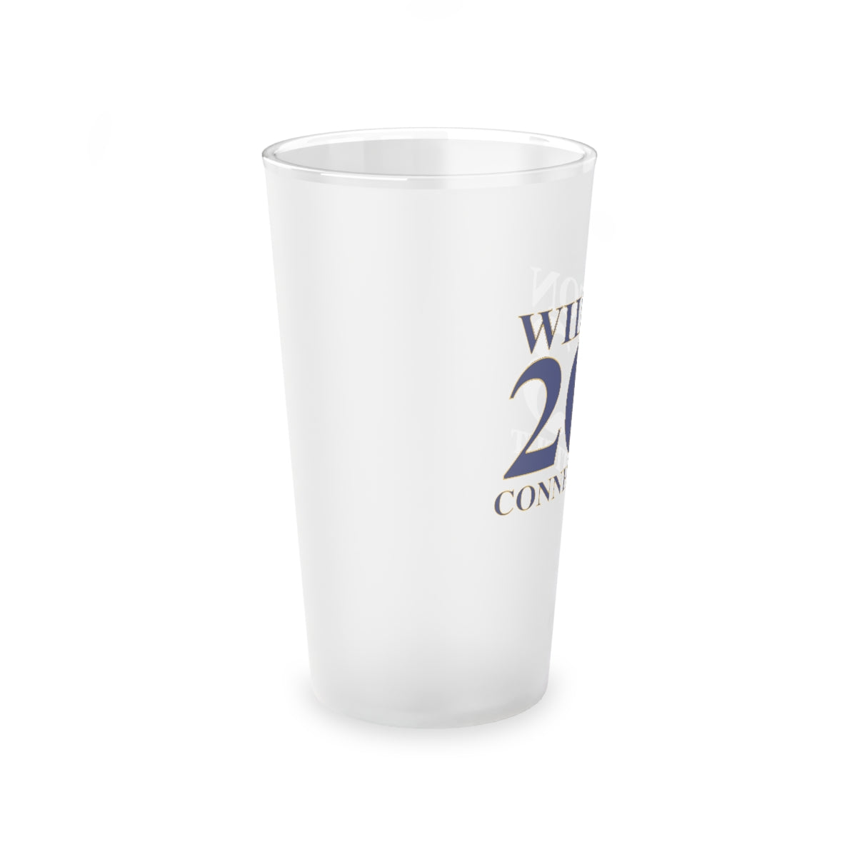 Wilton 203 Connecticut Frosted Pint Glass, 16oz