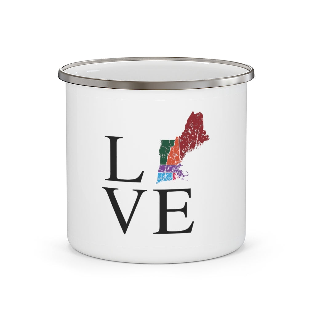 New England Love Enamel Camping Mug